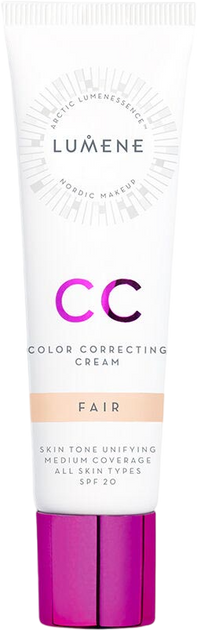 Podkład do twarzy Lumene CC Color Correcting Cream SPF 20 w kremie 7 w 1 Fair 30 ml (6412600834925) - obraz 1