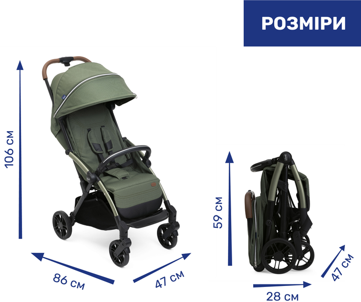 Прогулочная коляска Chicco Goody XPlus Зеленая (87040.38.00) - изображение 12