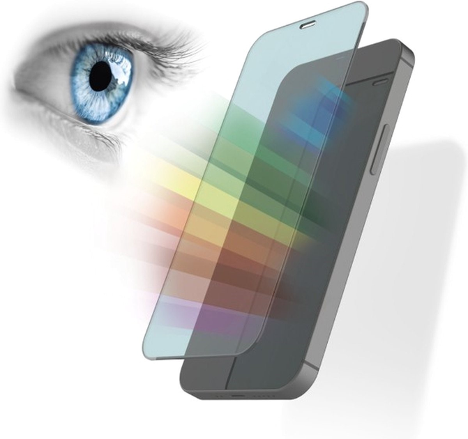 Захисне скло Hama антибактеріальне Anti-Blue для Apple iPhone 12 mini Transparent (4047443448217) - зображення 2