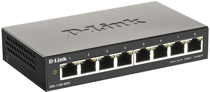 Комутатор D-Link DGS-1100-08V2 (DGS-1100-08V2) - зображення 2