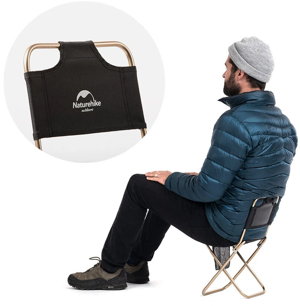 Стул складной со спинкой Naturehike MZ01 NH18M001-Z Black (6927595733806) - изображение 3