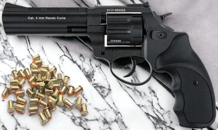 Револьвер флобера STALKER S 4.5" (барабан-силумин/пластик) + 50 шт Sellier & Bellot - изображение 1