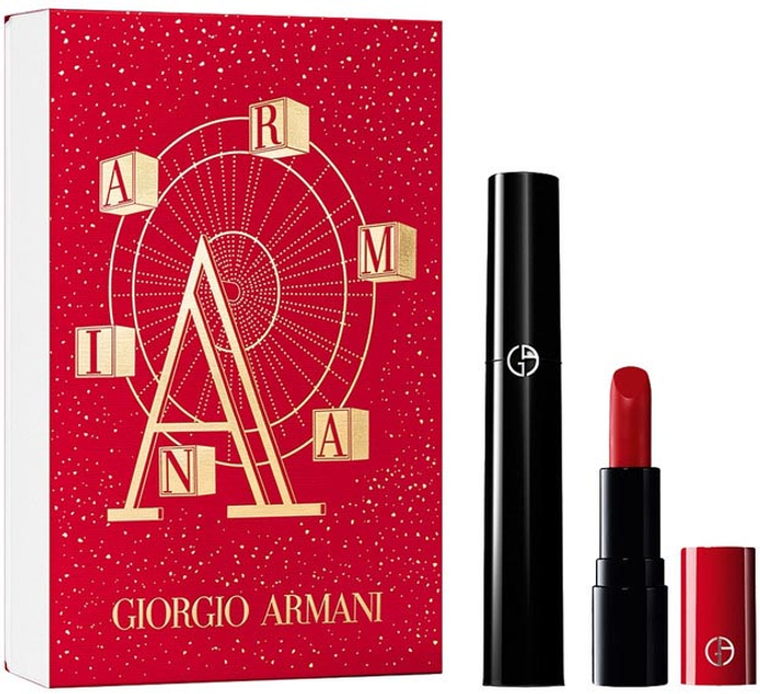 Zestaw Giorgio Armani Eyes To Kill Classic tusz do rzęs 10 ml + pomadka Lip Power 400 1.4 g (3614273888516) - obraz 1