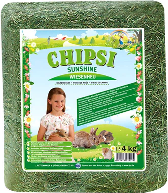 Солом'яний наповнювач для гризунів Chipsi Sunshine Meadow Hay 4 кг (4002973234174) - зображення 1
