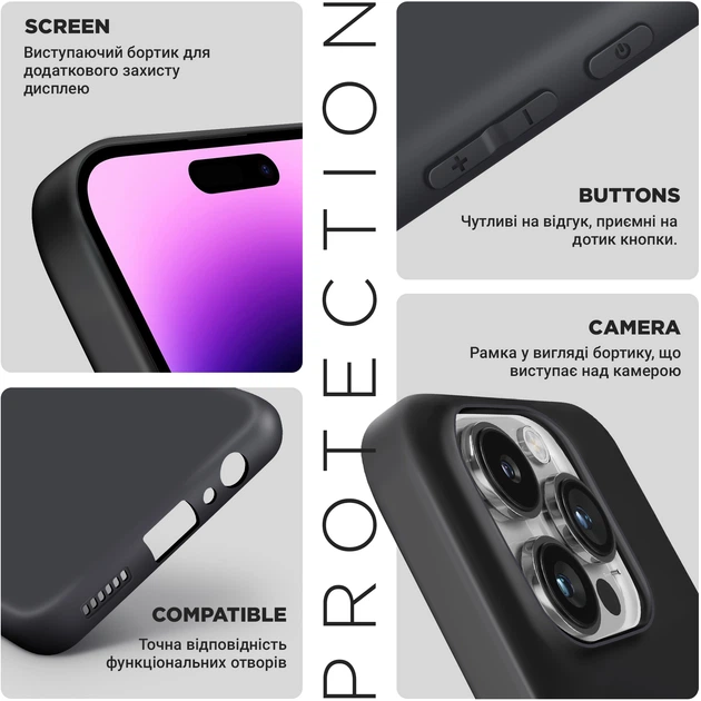 Чехол для смартфона ArmorStandart Matte Slim Fit для Xiaomi Redmi Note 13 5G Camera cover Black (ARM73347) - Фото 4 Чехол для смартфона ArmorStandart Matte Slim Fit для Xiaomi Redmi Note 13 5G Camera cover Black (ARM73347) - изображение 4