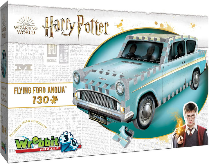 3D Puzzle Wrebbit 3D Harry Potter Flying Ford Anglia 130 elementów (0665541002021) - obraz 1