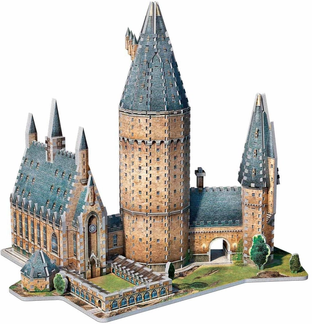 3D Пазл Wrebbit 3D Harry Potter Hogwarts Great Hall 850 елементів (0665541020148) - зображення 2