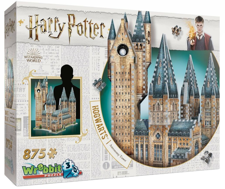 3D Puzzle Wrebbit 3D Harry Potter Hogwarts Astronomy Tower 875 elementów (0665541020155) - obraz 1