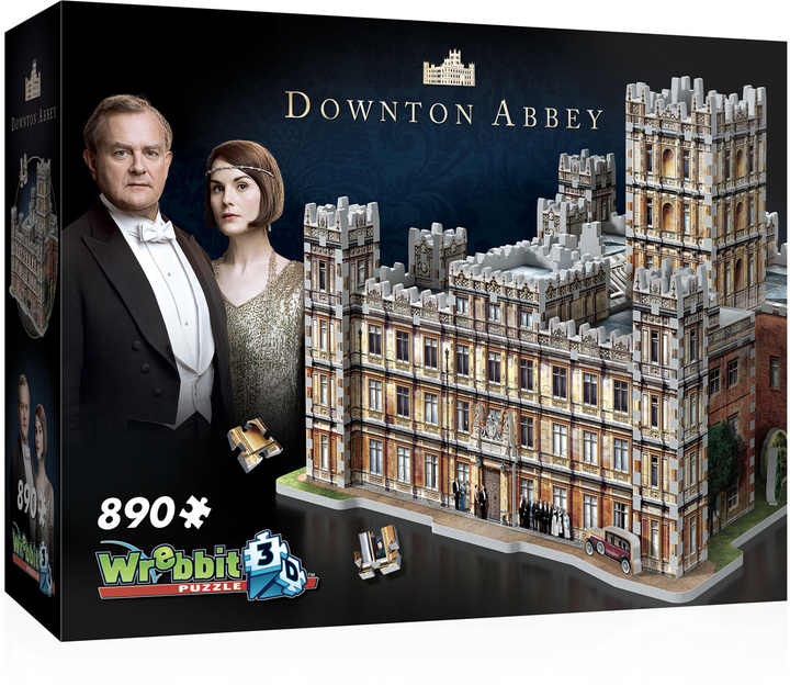 3D Puzzle Wrebbit 3D Downtown Abbey 890 elementów (0665541020193) - obraz 1