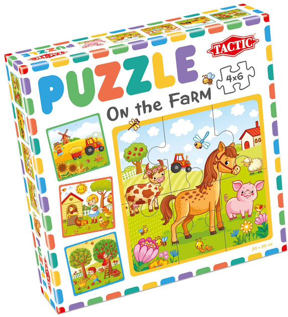 Puzzle Tactic Moje pierwsze puzzle Farma 4 x 6 elementów (6416739566641) - obraz 1