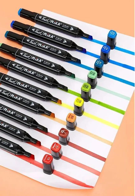 Набор двусторонних скетч маркеров Sketchmarker Touch 80 шт на спиртовой основе в чехле - изображение 8