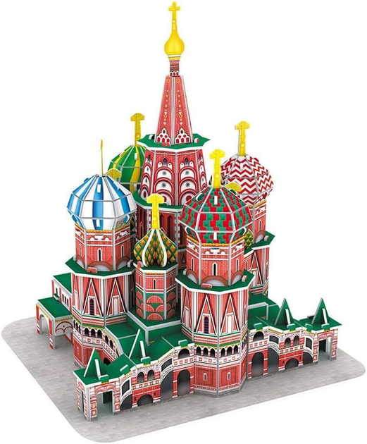3D Puzzle CubicFun Katedra Św. Wasyla 92 elementy (6944588202392) - obraz 2