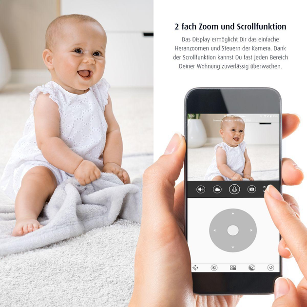 Видеоняня IP BabyCam Reer 80310 Белый - изображение 9
