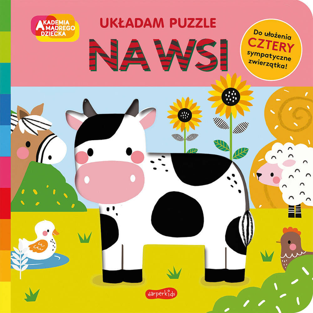 Puzzle-książka Harper Kids Akademia mądrego dziecka Polska Na wsi (9788327686534) - obraz 1