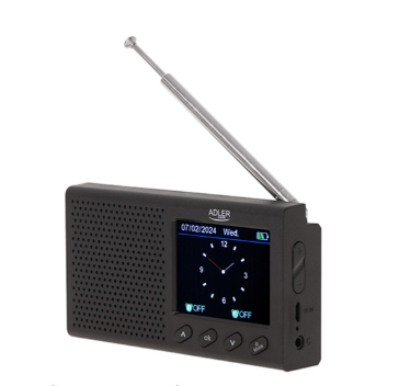 Портативне радіо Adler AD 1198 - РК-дисплей - FM - Bluetooth - Годинник - Фото 3 Портативне радіо Adler AD 1198 - РК-дисплей - FM - Bluetooth - Годинник - зображення 3