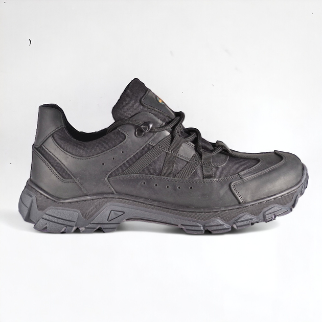Літні Тактичні кросівки. Чорні. Натуральна шкіра. 46р (30,5см) BXLM-1042-46 - зображення 1