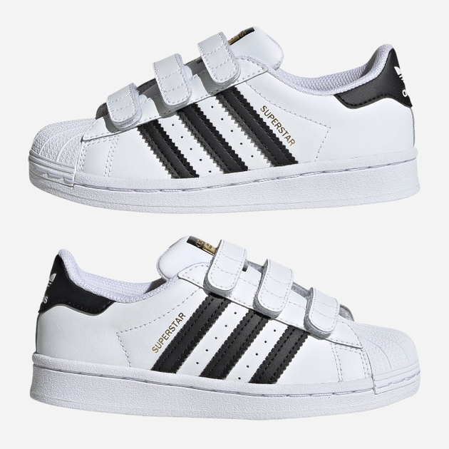 Дитячі кеди для хлопчика adidas Originals Superstar EF4842 26 (8.5KUK) Білі (4062053378037) - зображення 5