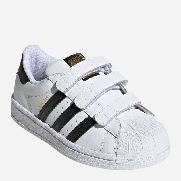 Trampki chłopięce na rzepy Adidas Originals Superstar EF4838 31.5 (13UK) Białe (4062053339694) - obraz 2