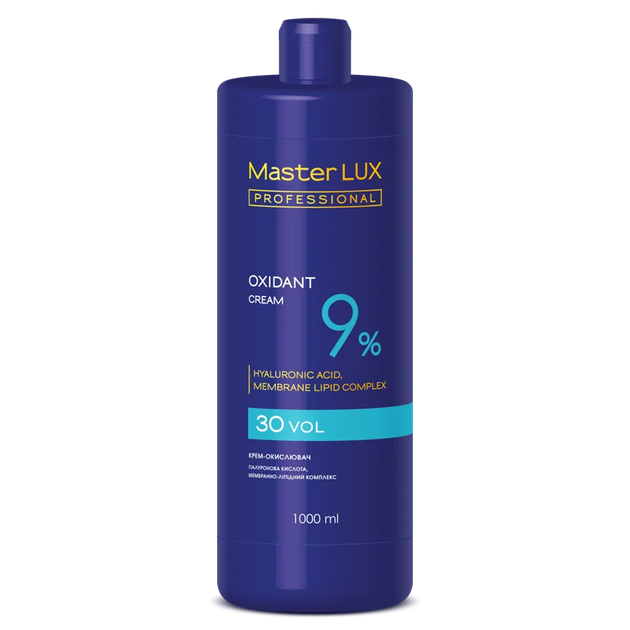 Крем-окислювач Master LUX professional 9% 1000 мл (2126235683) - Фото 1 Крем-окислювач Master LUX professional 9% 1000 мл (2126235683) - изображение 1