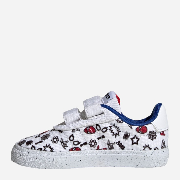 Sneakersy chłopięce na rzepy adidas x Marvel VULCRAID3R Spider-Man HP7752 23 (6UK) Białe (4066746105191) - obraz 3