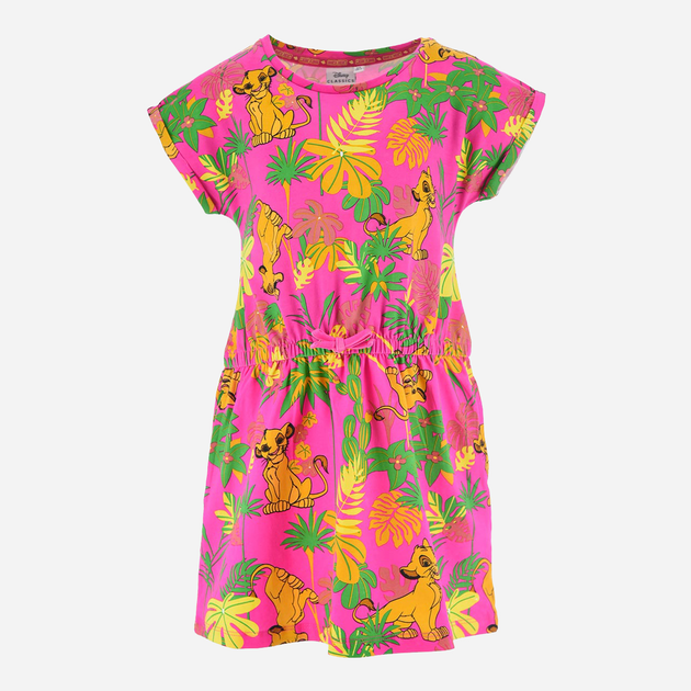 Акція на Дитяче літнє плаття для дівчинки Disney Roi Lion EX1093 116 см Рожеве від Rozetka