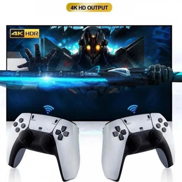 Игровая консоль/приставка с двумя джостиками Wireless Controllers Gamepad 4K 2.4G Unique M8PRO Черный - изображение 4