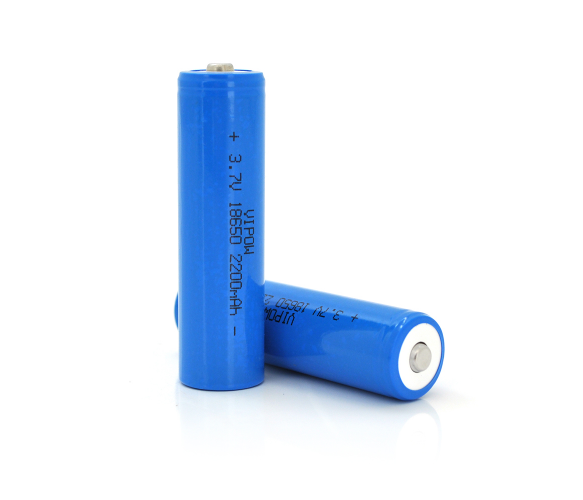 Акумулятор 18650 Li-Ion Vipow ICR18650 TipTop, 2200mAh, 3.7V, Blue Q50/500 - Фото 1 Акумулятор 18650 Li-Ion Vipow ICR18650 TipTop, 2200mAh, 3.7V, Blue Q50/500 - зображення 1
