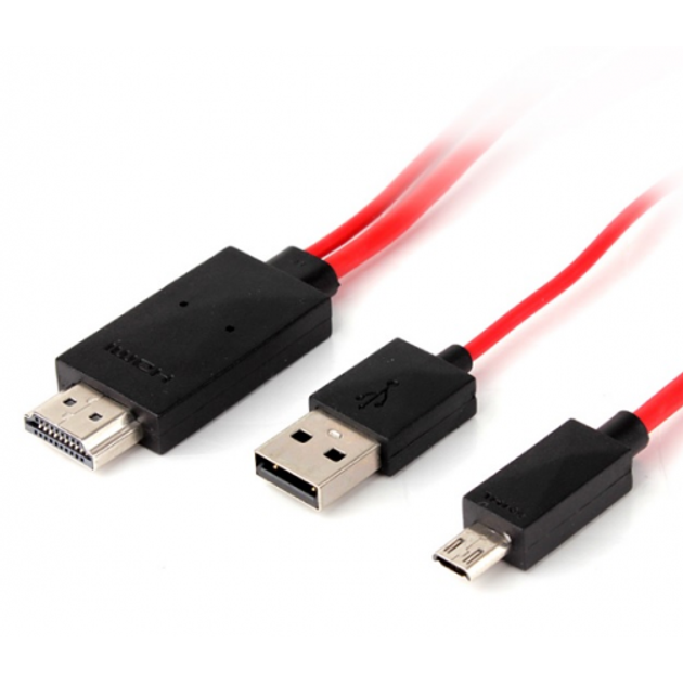 Конвертер micro USB шт - HDMI гн (MHL Adapter) 0,2m