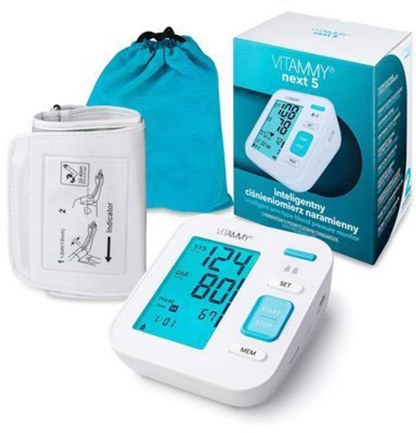 Тонометр електронний Vitammy Next 5 Arm Type Blood Pressure Monitor Usb Power Automatic (5901793642048) - зображення 1