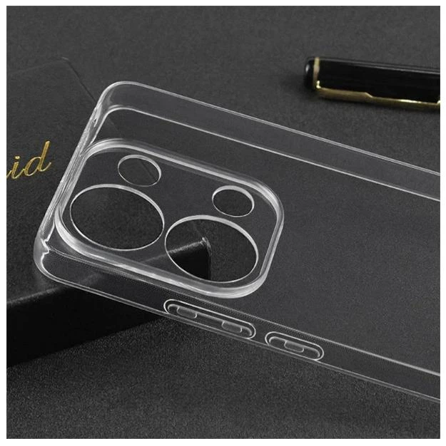 Чехол Transparent Case на Xiaomi Redmi Note 13 Pro 4G (прозрачный) - Фото 4 Чехол Transparent Case на Xiaomi Redmi Note 13 Pro 4G (прозрачный) - изображение 4