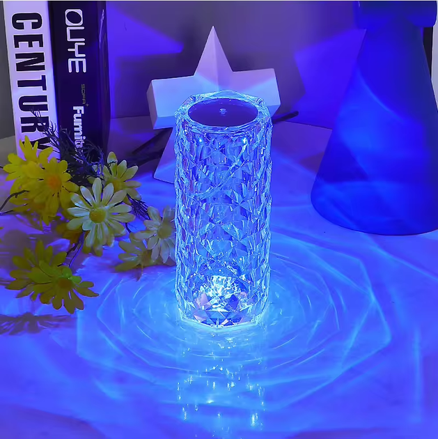 Сенсорний світильник VHG K2 з пультом RGB Нічник Rose Diamond Table Lamp - изображение 2
