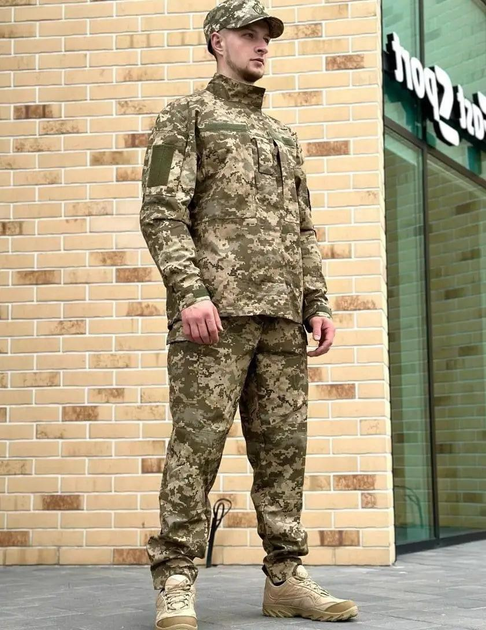 Військова тактична форма Піксель польова статутна форма ЗСУ комплект штани та кітель L - изображение 2