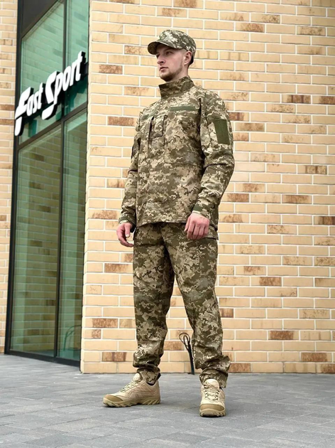Військова тактична форма Піксель польова статутна форма ЗСУ комплект штани та кітель 3XL - изображение 1