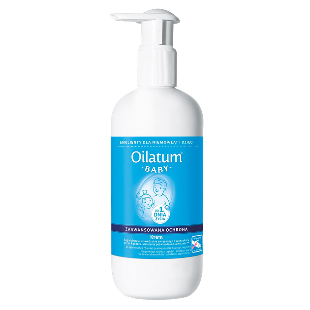 Krem Oilatum Baby z pompką od pierwszego dnia życia 350 ml (5011309023718) - obraz 1