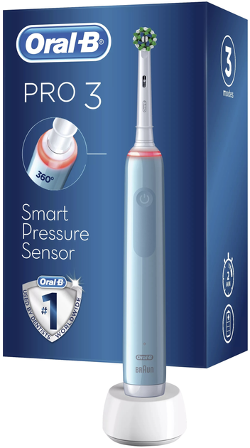 Електрична зубна щітка Oral-b Braun Pro 3 3000 Blue (4210201291640) - зображення 1