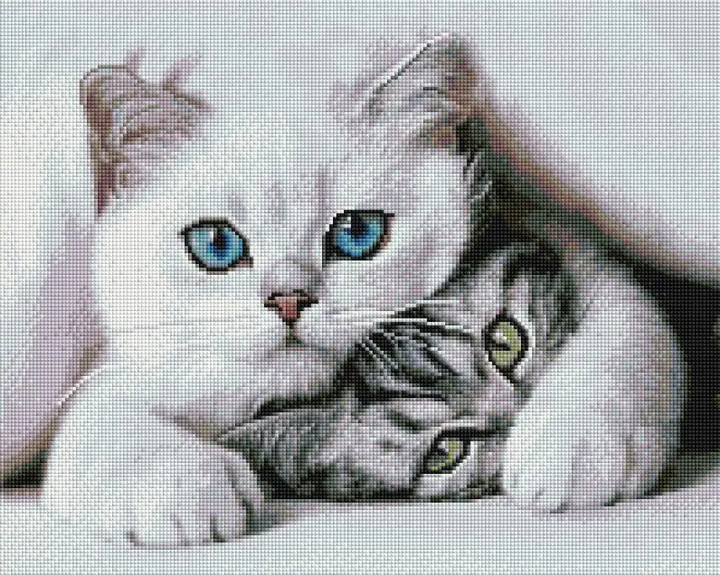 Алмазная мозаика Милые котики 40х50 см ColorArt SP105 - изображение 2