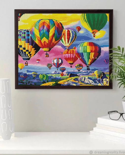 Алмазна мозаїка Повітряні кулі Каппадокія 40х50 см ColorArt SP108 - зображення 7