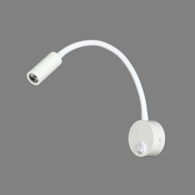 Белое прикроватное бра на гибкой ножке LED (920-V4001 WH) - изображение 1