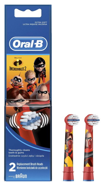 Końcówki do szczoteczki elektrycznej Oral-b Braun Incredibles 2 (EB10-2)  - obraz 1