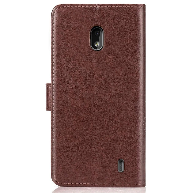 Чехол Clover для Nokia 2.2 / TA-1188 книжка с визитницей кожа PU с визитницей коричневый - Фото 2 Чехол Clover для Nokia 2.2 / TA-1188 книжка с визитницей кожа PU с визитницей коричневый - изображение 2
