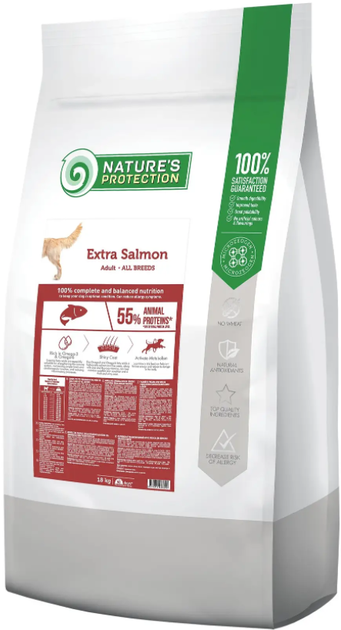 Сухий корм для дорослих собак всіх порід з лососем Extra Salmon Adult All Breeds 18кг - Фото 3 Сухий корм для дорослих собак всіх порід з лососем Extra Salmon Adult All Breeds 18кг - изображение 3