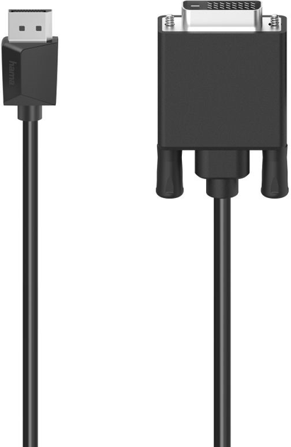 Kabel Hama DisplayPort - DVI-D M/M 1.5 m Black (4047443444776) - obraz 1