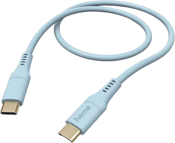 Kabel Hama Flexible USB Type-C - USB Type-C M/M 1.5 m Blue (4047443487100) - obraz 1