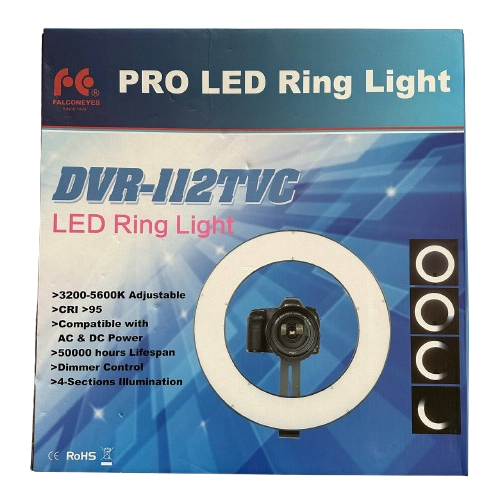 Кольцевая LED-лампа Falcon DVR-384DVC 23 Вт для фото- и видеосъемки 3200–5600K с кронштейном (803BFE0F114B) - Фото 6 Кольцевая LED-лампа Falcon DVR-384DVC 23 Вт для фото- и видеосъемки 3200–5600K с кронштейном (803BFE0F114B) - изображение 6