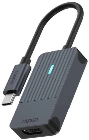 Adapter Rapoo UCA-1004 USB Type-C - HDMI M/F Black (6940056114068) - obraz 1