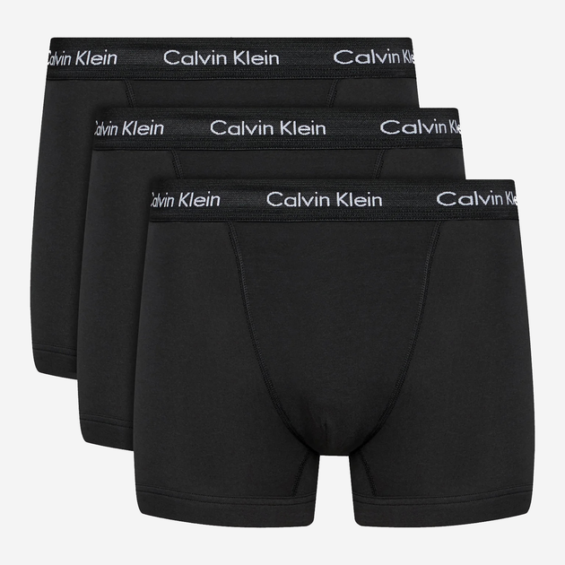 Набір трусів шорт чоловічих бавовняних Calvin Klein Underwear 0000U2662G-XWB L 3 шт Чорний (8719114322510) - зображення 1