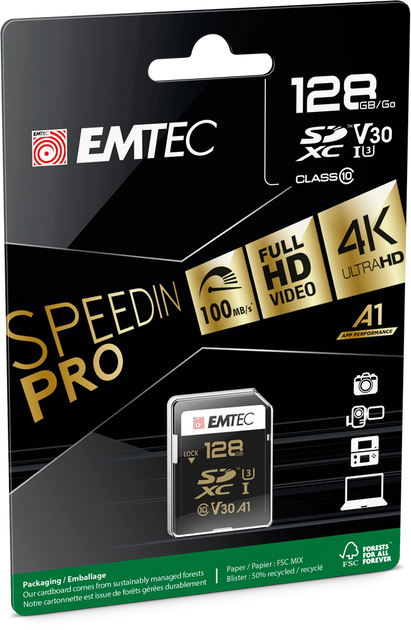 Karta pamięci Emtec SDXC 128GB SpeedIN PRO CL10 (ECMSD128GXC10SP) - obraz 2