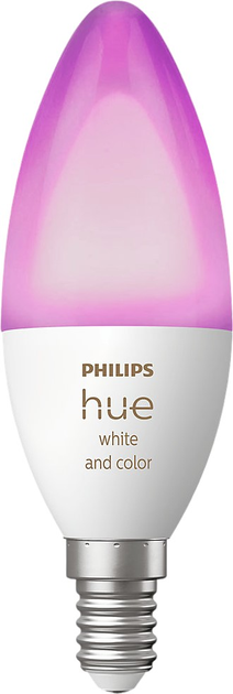 Світлодіодна лампа Philips Hue E14 5.3W White and Color Ambiance (8719514356610) - зображення 1
