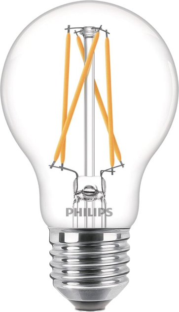 Набір світлодіодних ламп Philips Classic A60 E27 7W 2 шт Warm White (8718699777739) - зображення 2