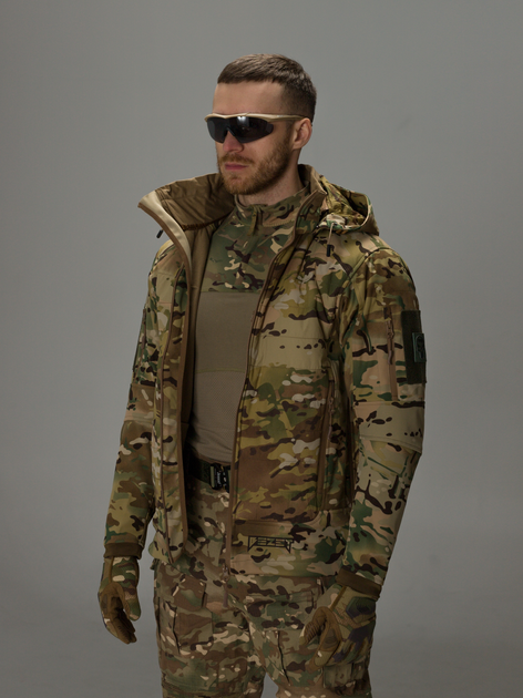 Куртка тактическая мужская BEZET Phantom 10060 L Мультикам (2000101681878) - изображение 2